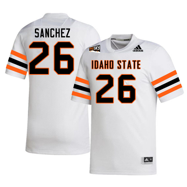Men-Youth #26 Matt Sanchez Idaho State Bengals 2023 College Football Jerseys Stitched Sale-White